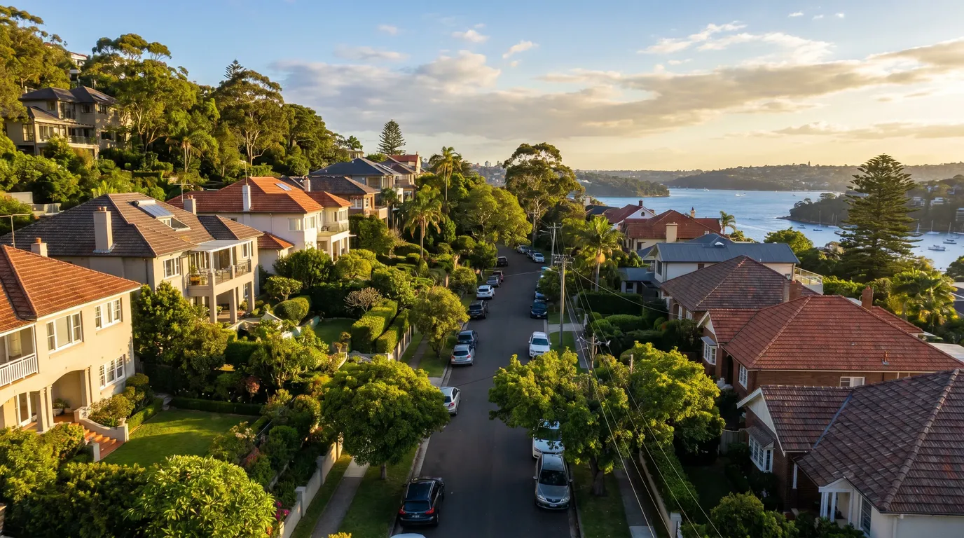 A residential street in Balgowlah Heights, in the Manly precinct